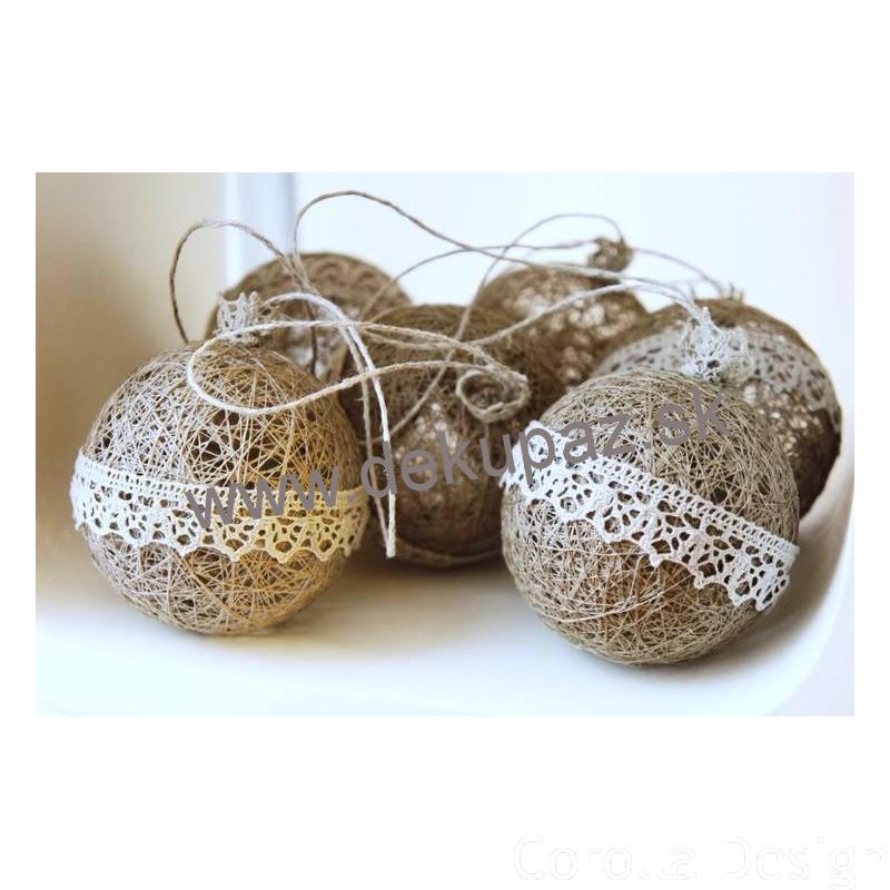 Paličkovaná čipka, béžová, 15 mm, 2 m