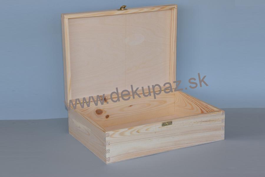 Zaoblená drevená krabica S