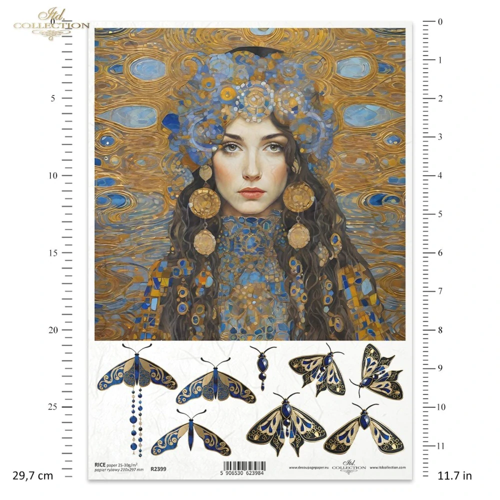 Ryžový papier na decoupage ITD-R2399