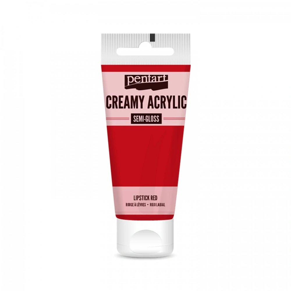 Akrylová farba krémová,rúžová, 60 ml