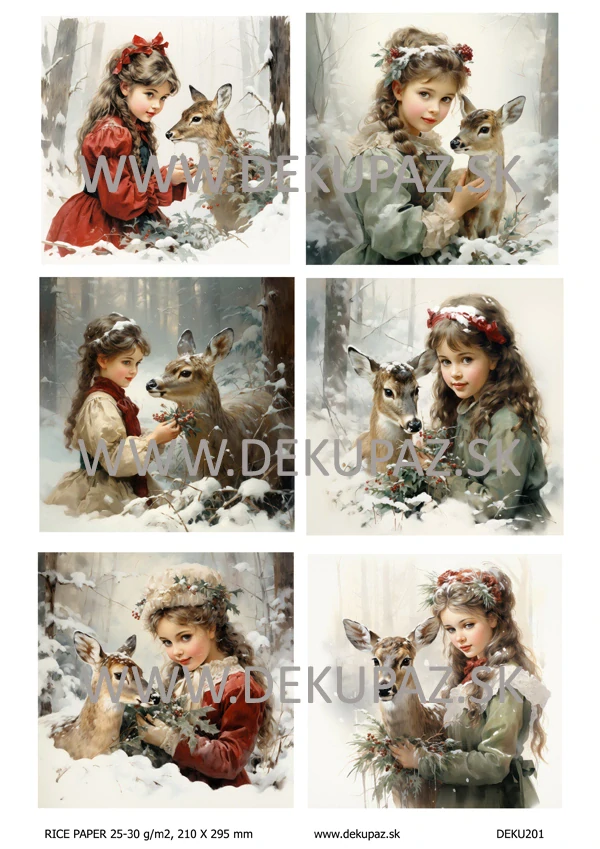 Ryžový papier na decoupage DEK201
