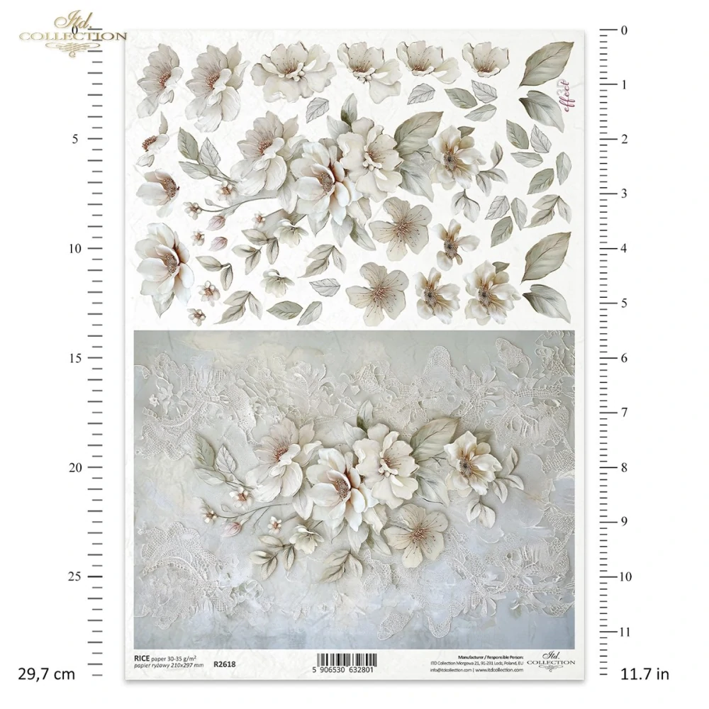 Ryžový papier na decoupage ITD-R2618