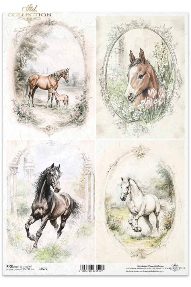 Ryžový papier na decoupage ITD-R2572