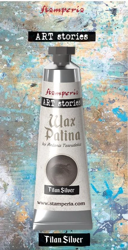 Vosková Patina Stamperia, Titanová strieborná