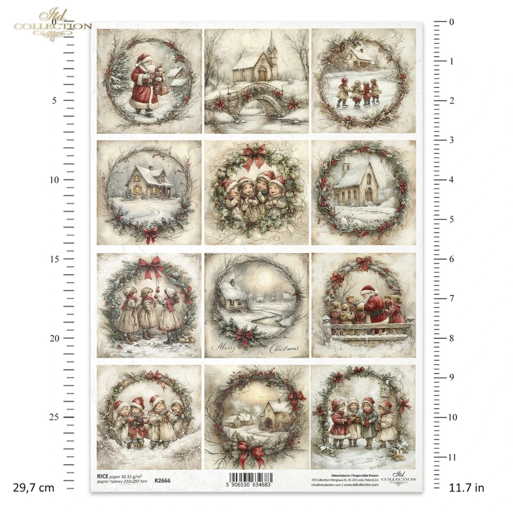 Ryžový papier na decoupage ITD-R2666
