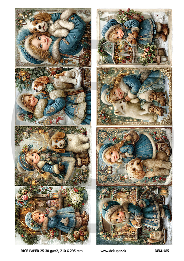 Ryžový papier na decoupage DEK485