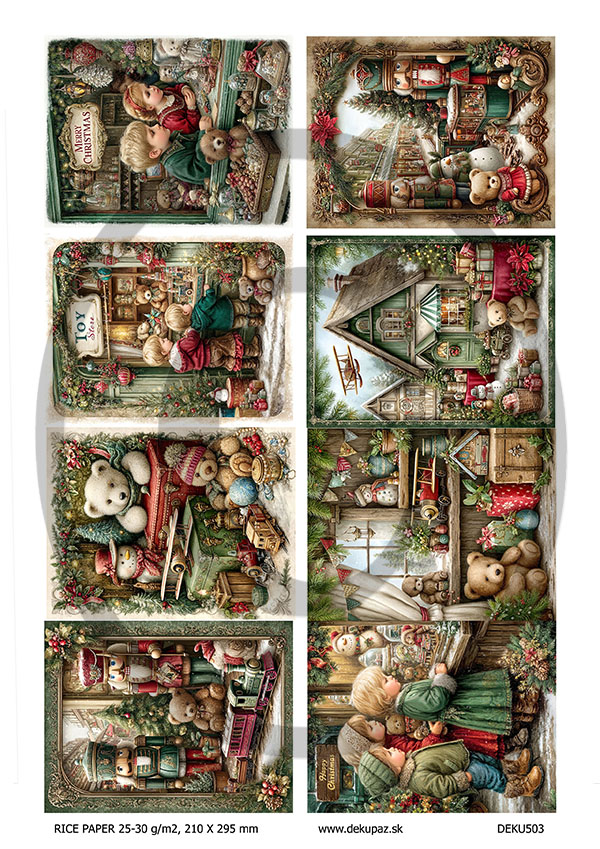 Ryžový papier na decoupage DEK503