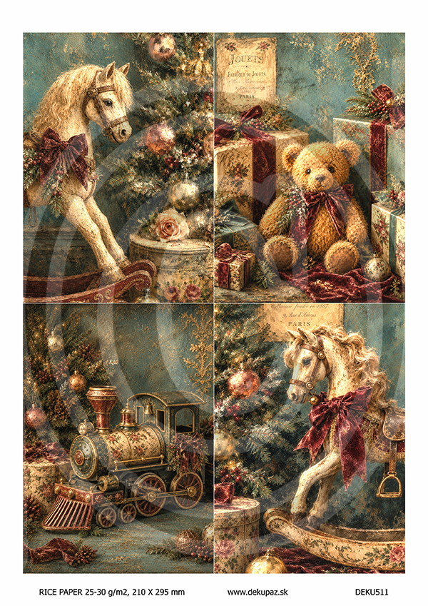 Ryžový papier na decoupage DEK511