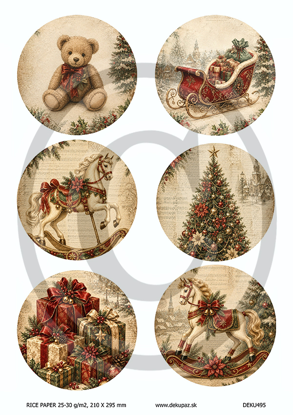 Ryžový papier na decoupage DEK495