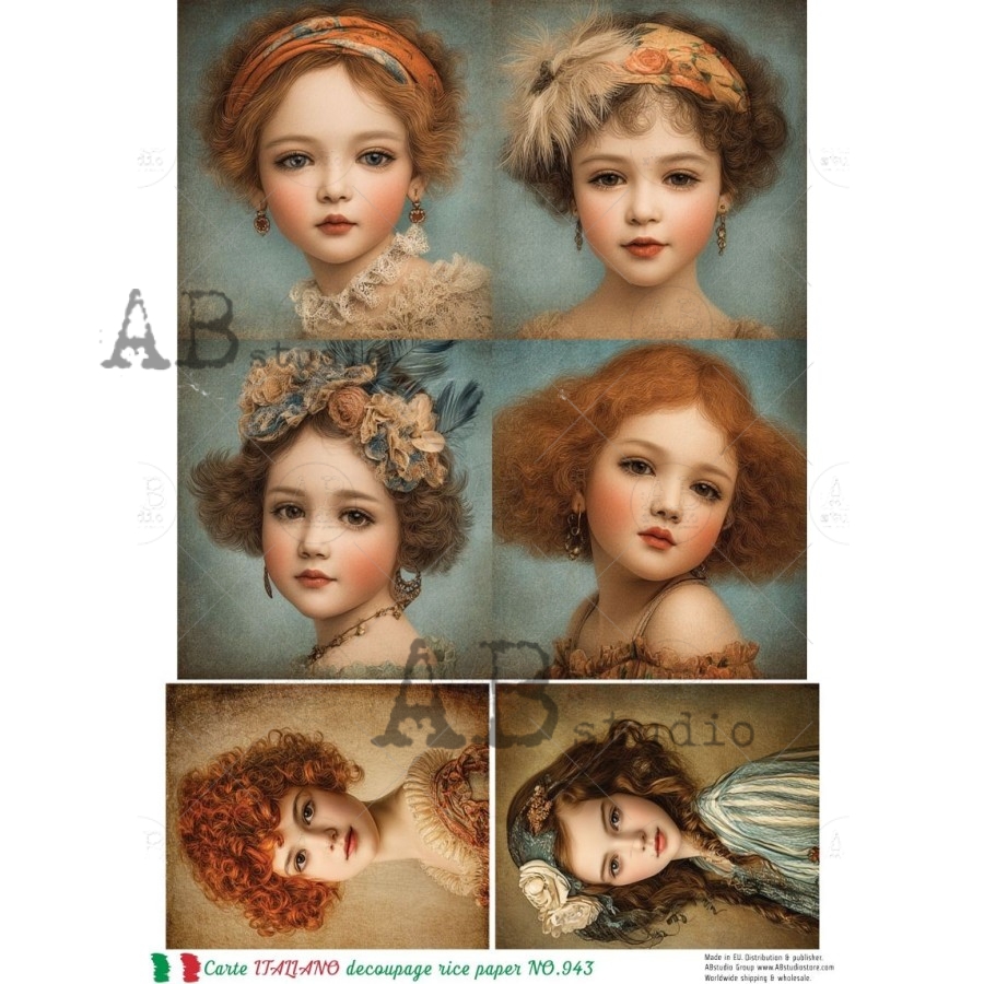 Ryžový papier na decoupage CI943