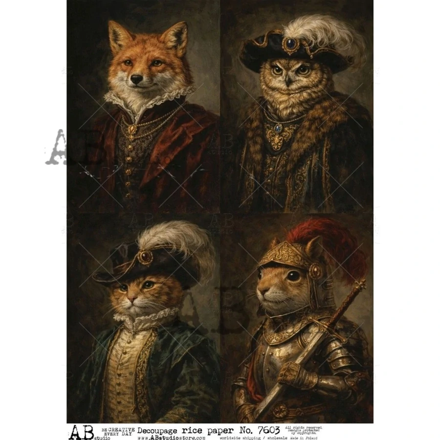 Ryžový papier na decoupage AB7603