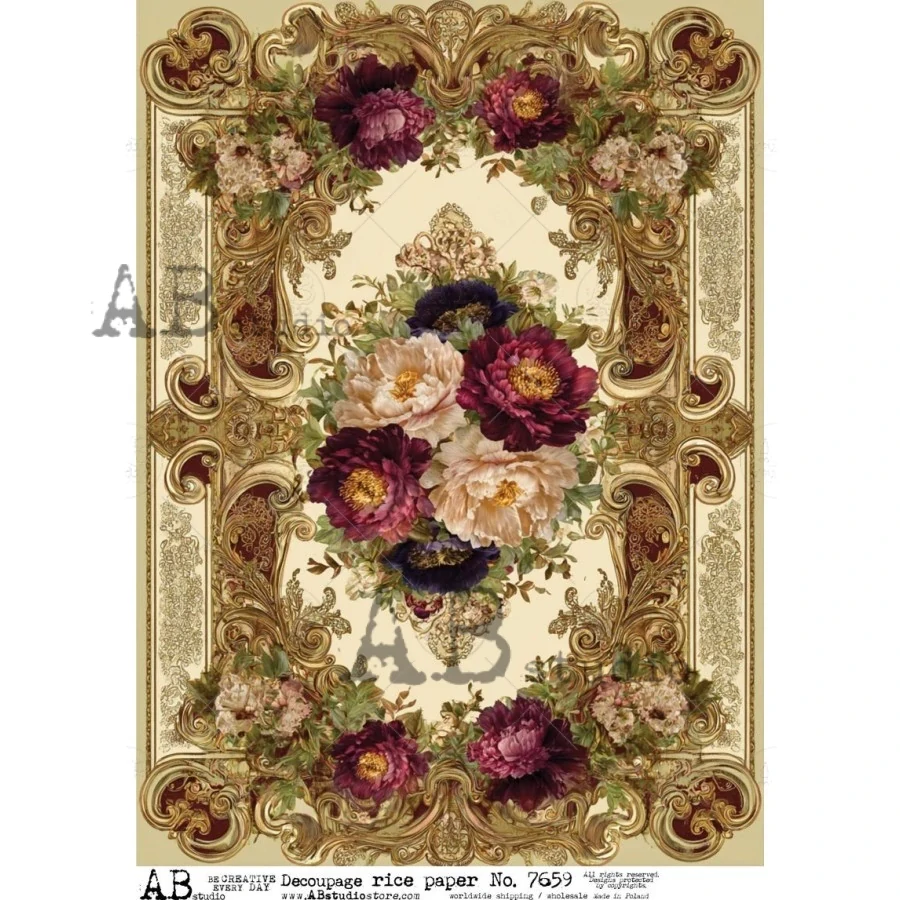 Ryžový papier na decoupage AB7659