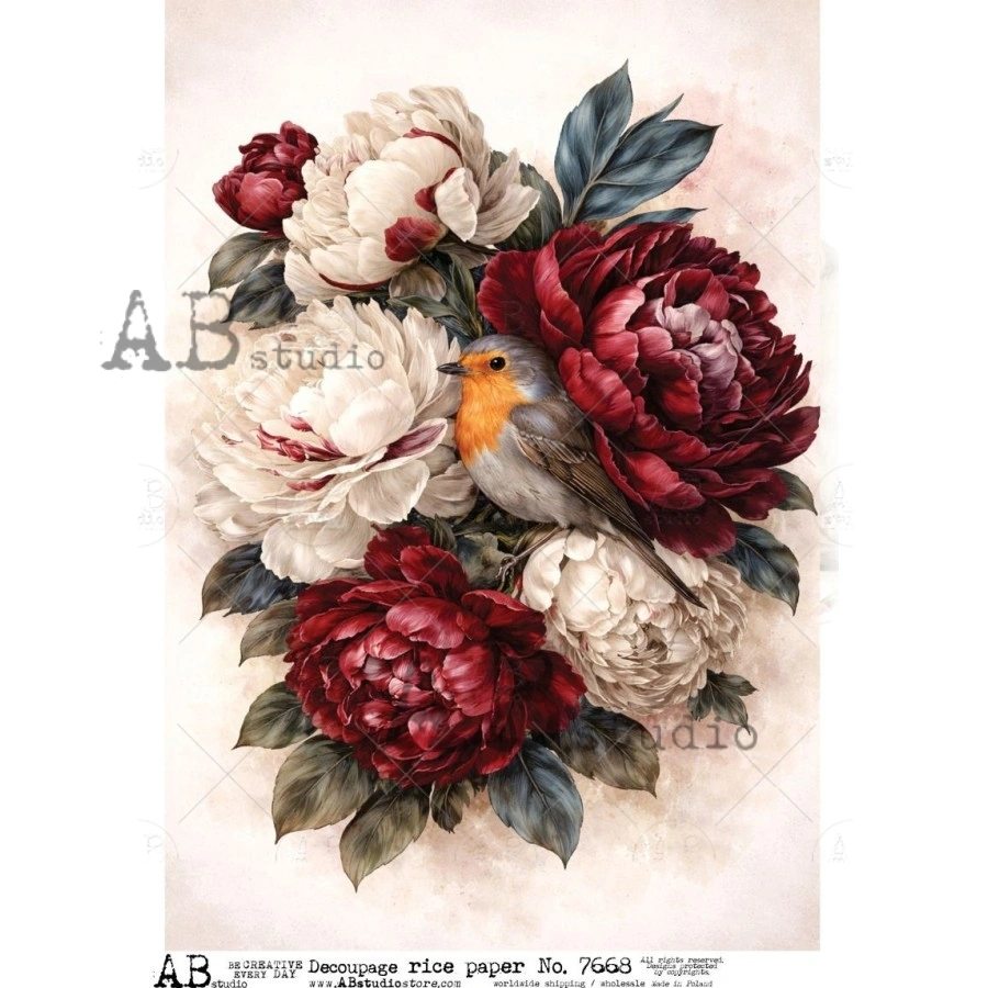 Ryžový papier na decoupage AB7668