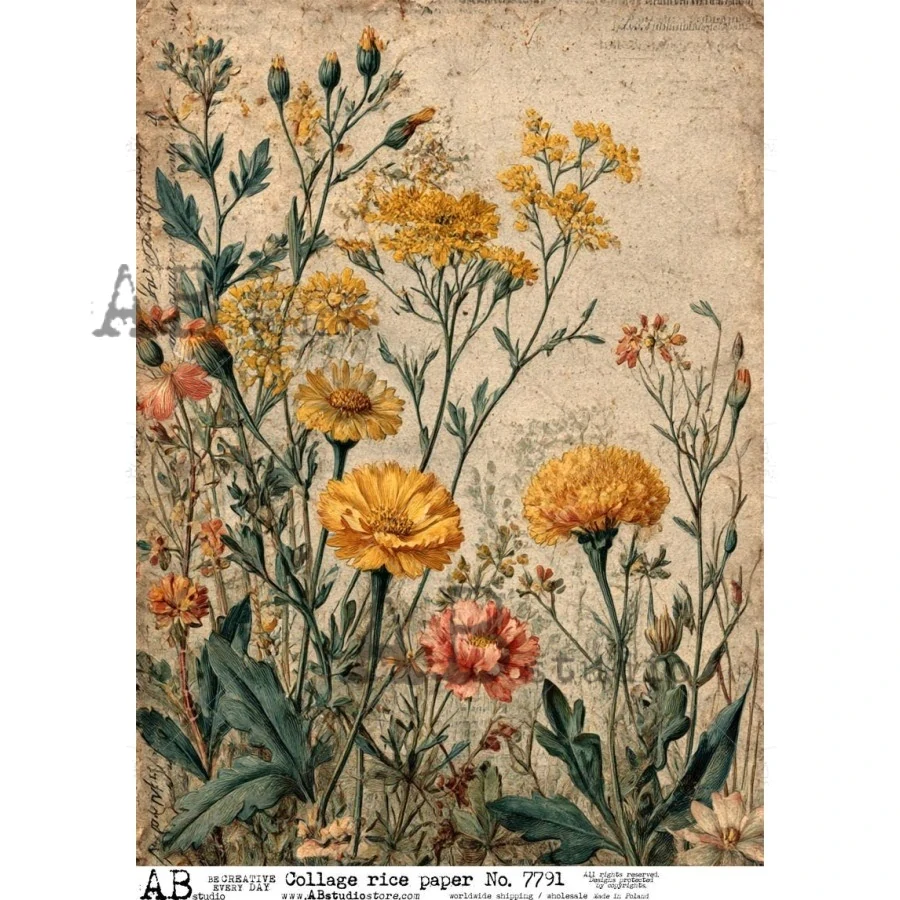Ryžový papier na decoupage AB7791