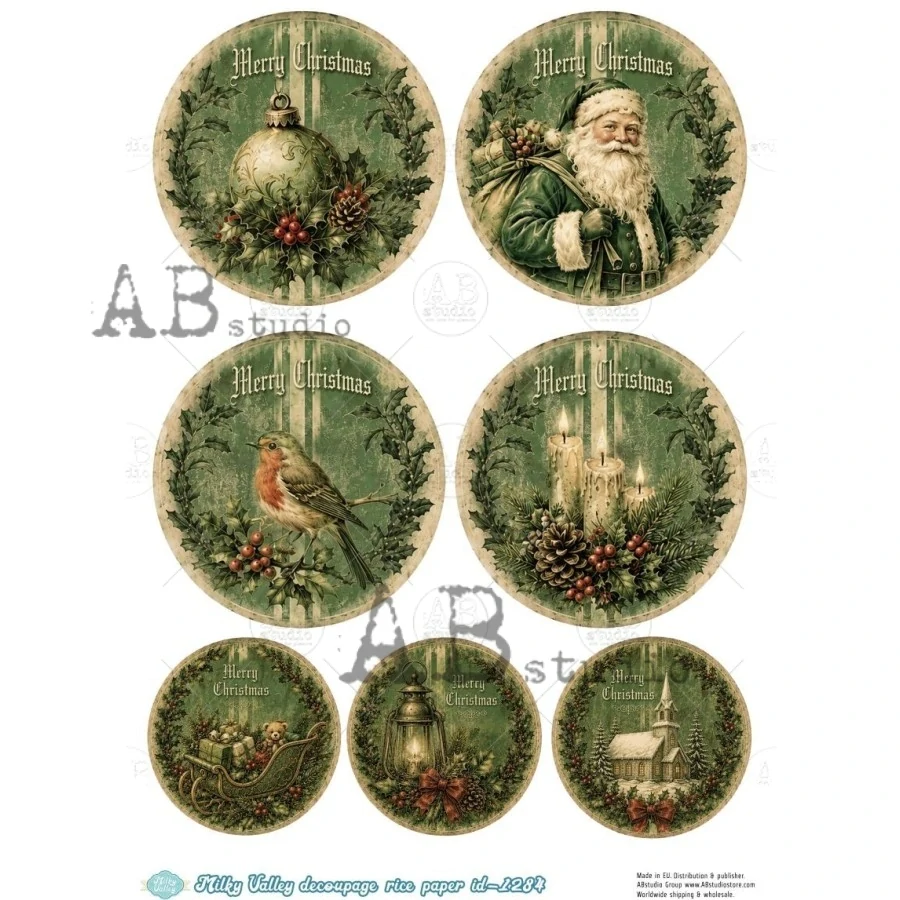 Ryžový papier na decoupage MV1284