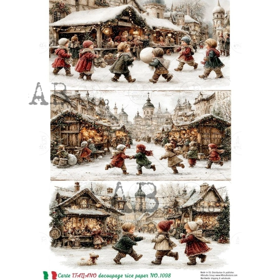 Ryžový papier na decoupage CI1098