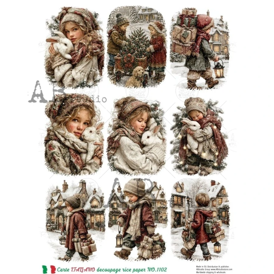 Ryžový papier na decoupage CI1102