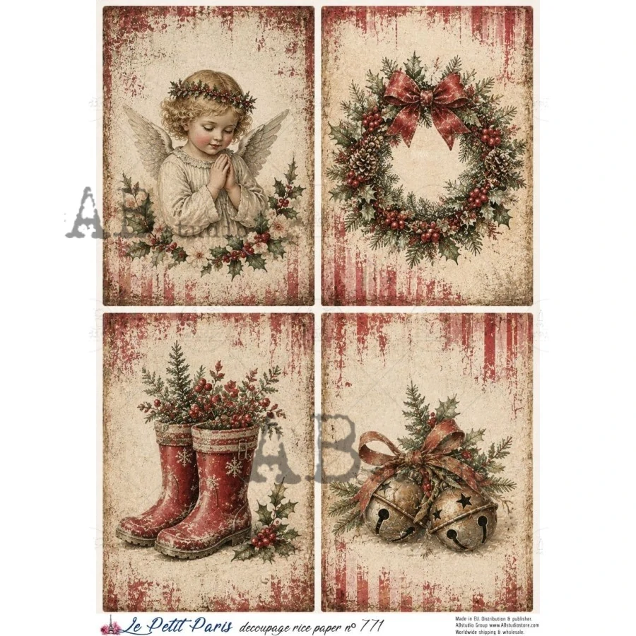 Ryžový papier na decoupage L771