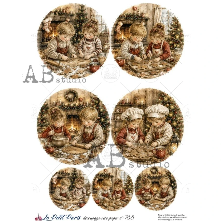 Ryžový papier na decoupage L788
