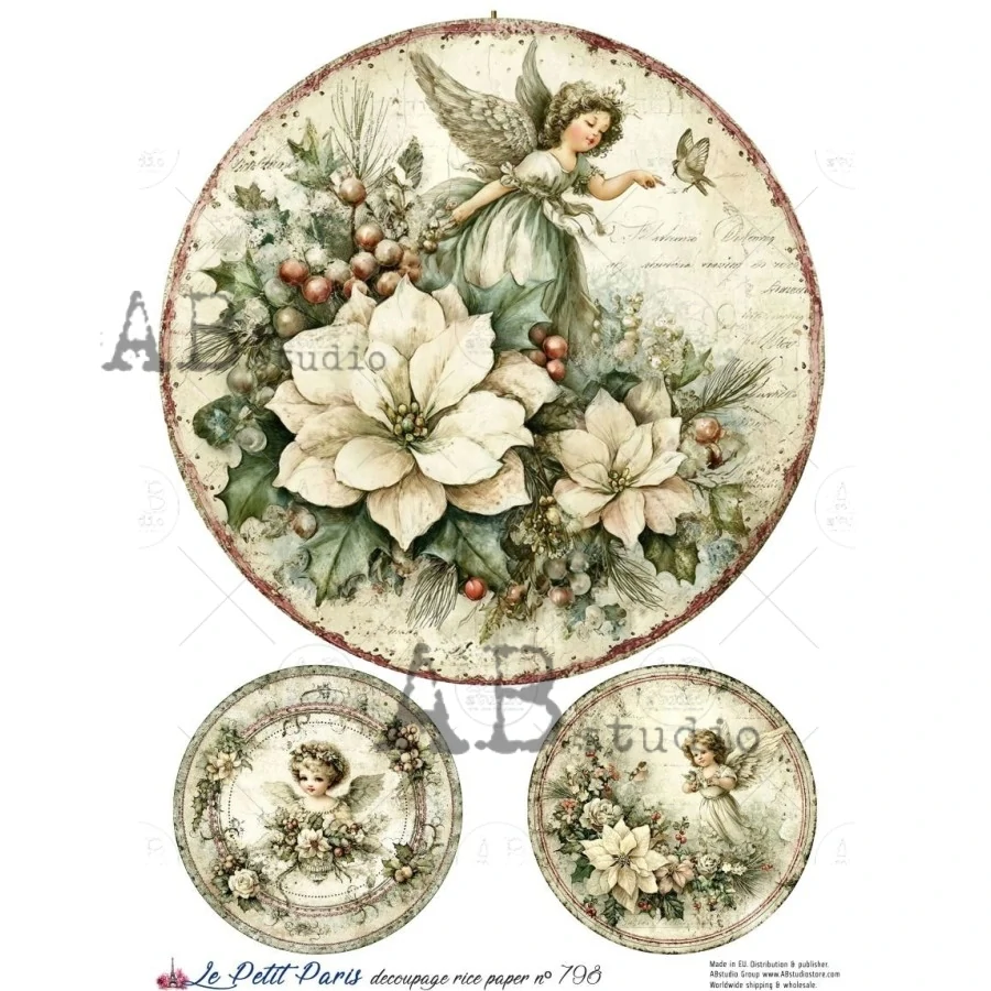 Ryžový papier na decoupage L798