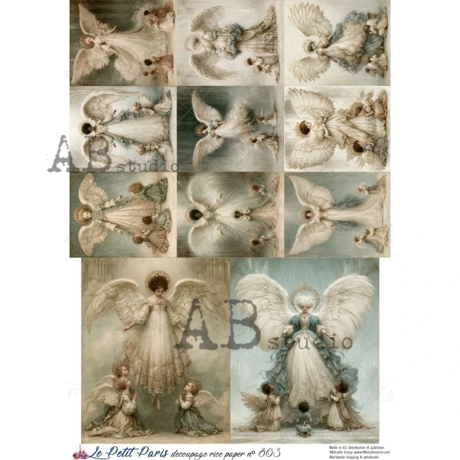 Ryžový papier na decoupage L804