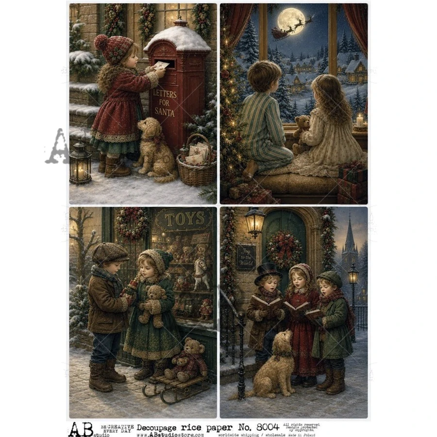 Ryžový papier na decoupage AB8004