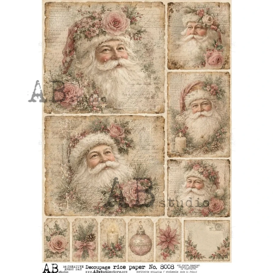 Ryžový papier na decoupage AB8008