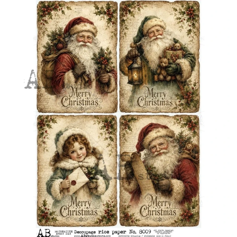 Ryžový papier na decoupage AB8009
