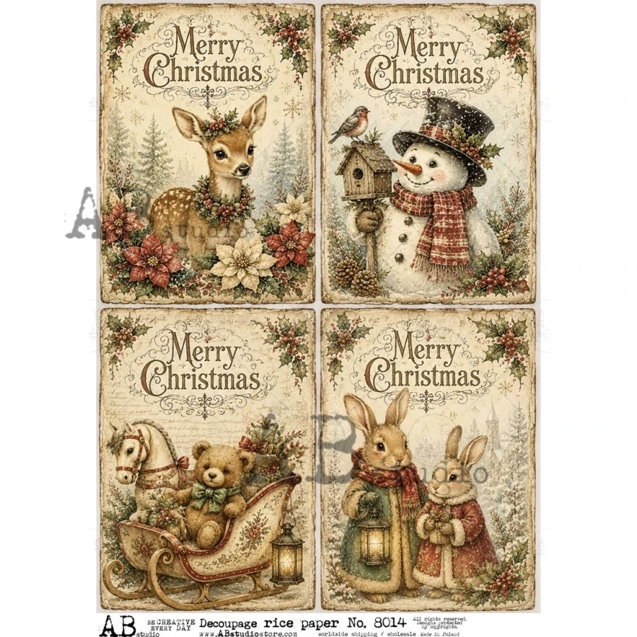 Ryžový papier na decoupage AB8014