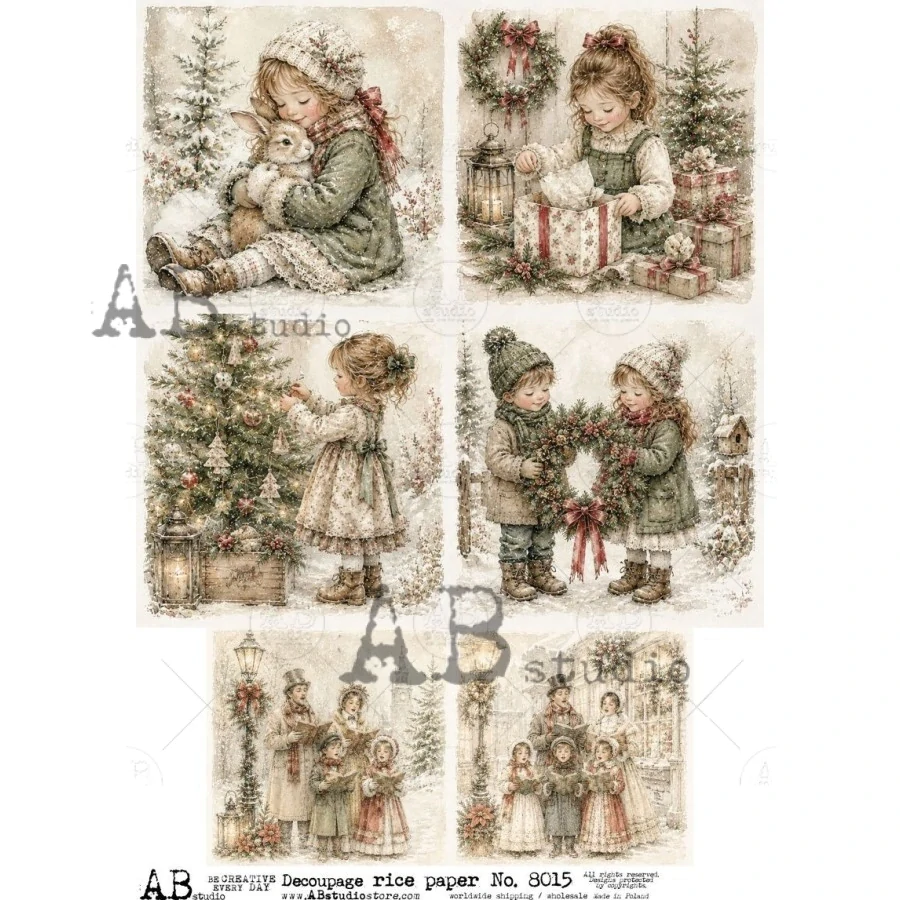 Ryžový papier na decoupage AB8015