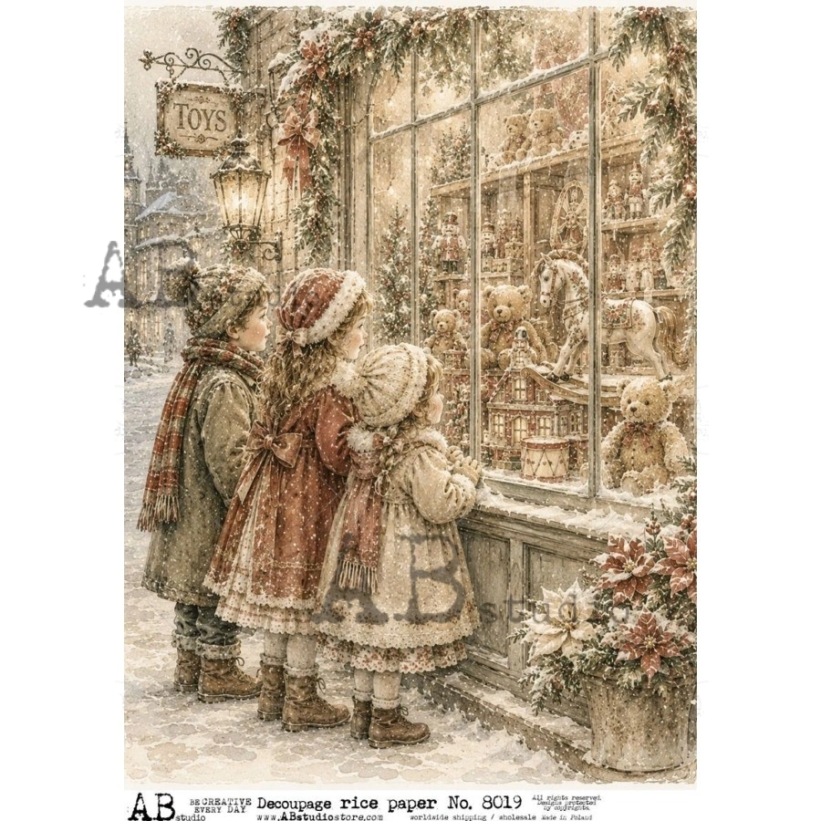 Ryžový papier na decoupage AB8019