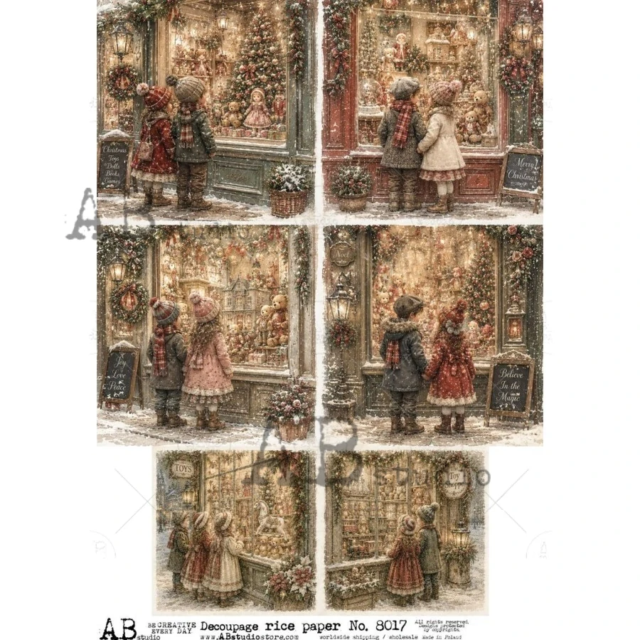 Ryžový papier na decoupage AB8017