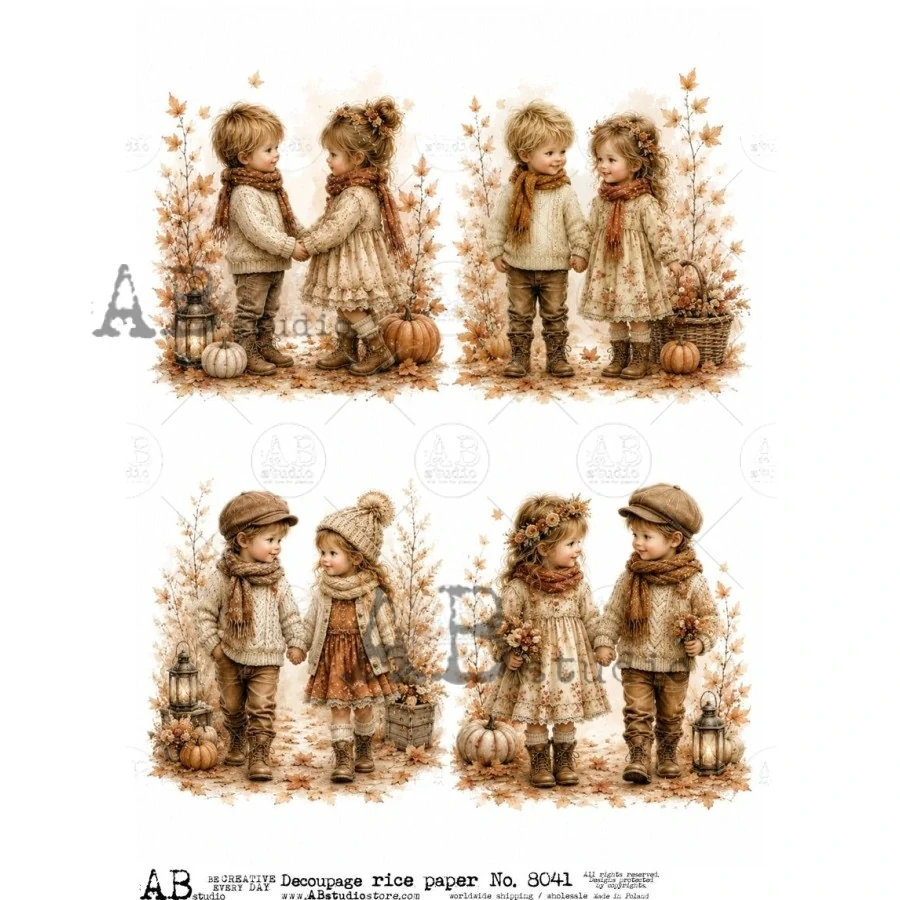 Ryžový papier na decoupage AB8041