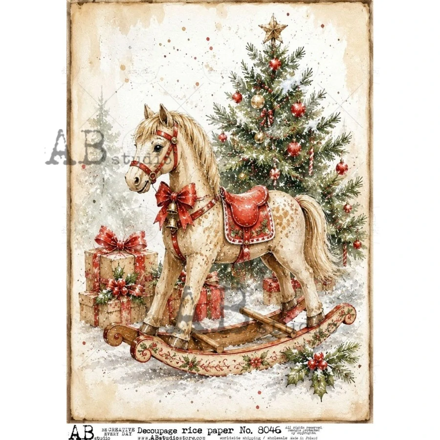 Ryžový papier na decoupage AB8046