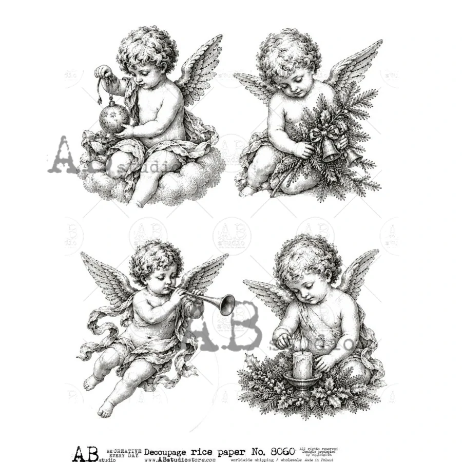 Ryžový papier na decoupage AB8060