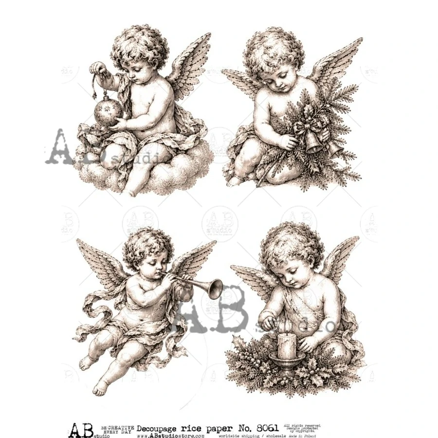 Ryžový papier na decoupage AB8061
