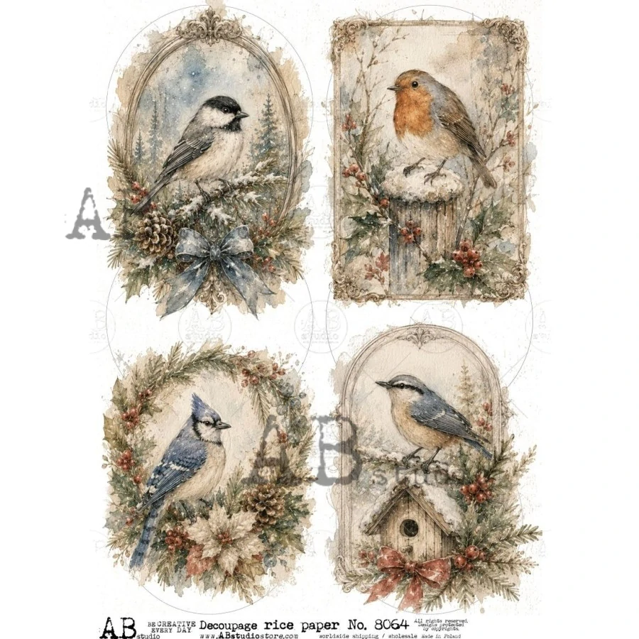 Ryžový papier na decoupage AB8064