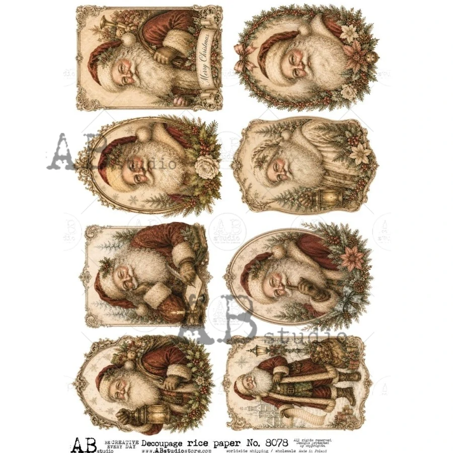 Ryžový papier na decoupage AB8078
