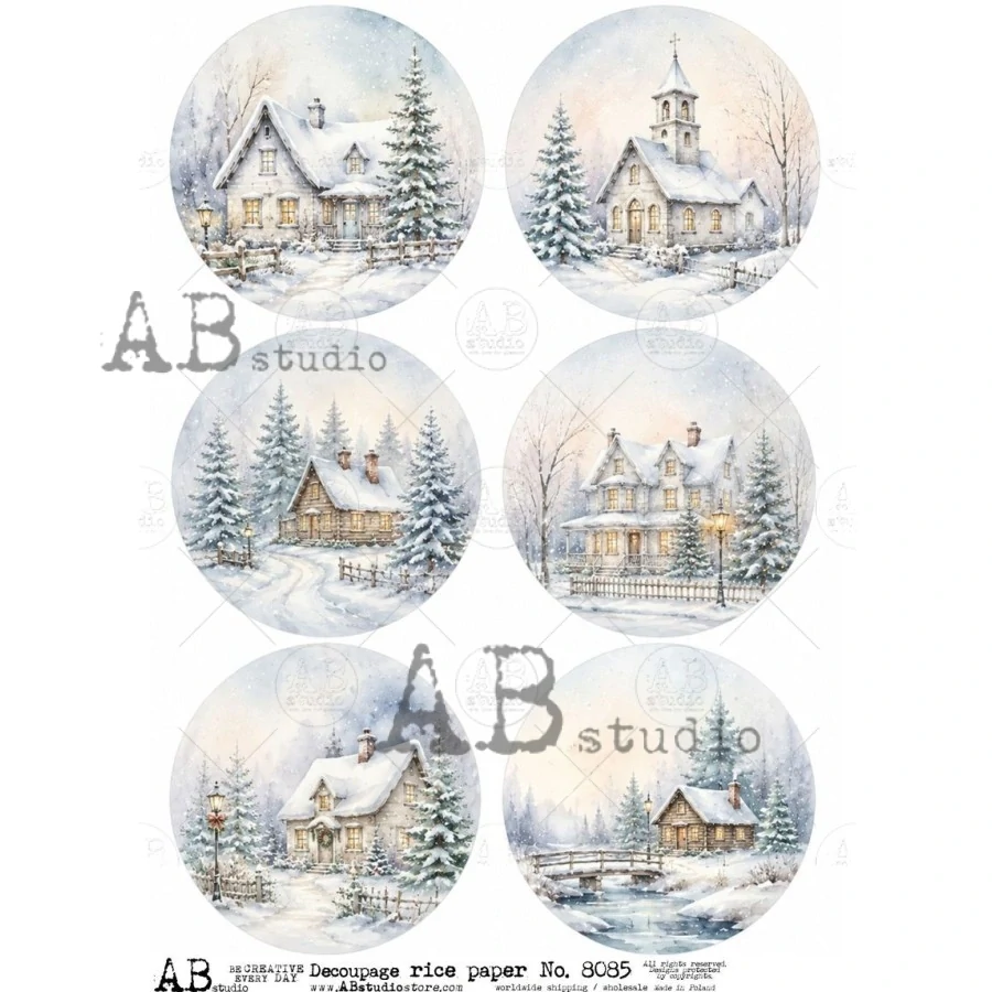 Ryžový papier na decoupage AB8085