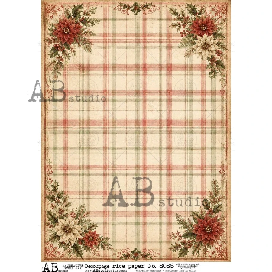 Ryžový papier na decoupage AB8086