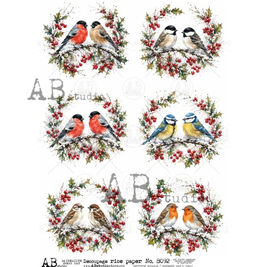 Ryžový papier na decoupage AB8092