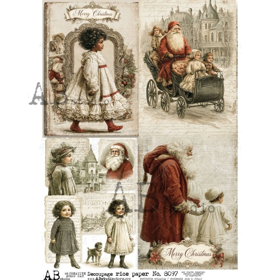 Ryžový papier na decoupage AB8097