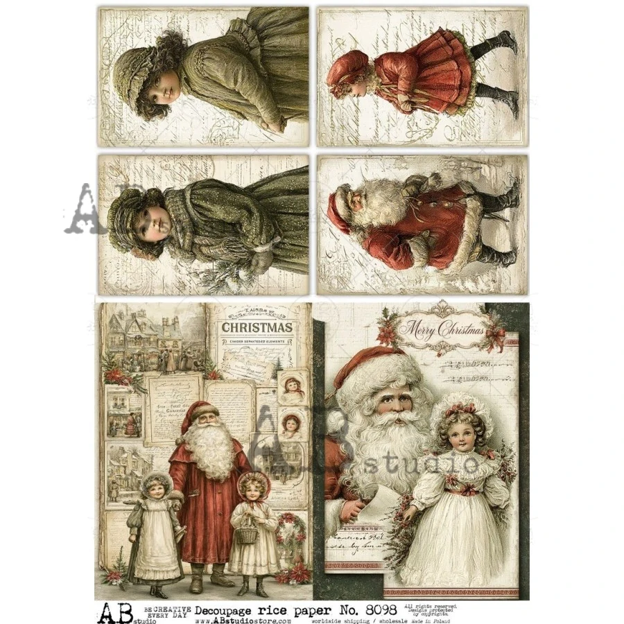 Ryžový papier na decoupage AB8098
