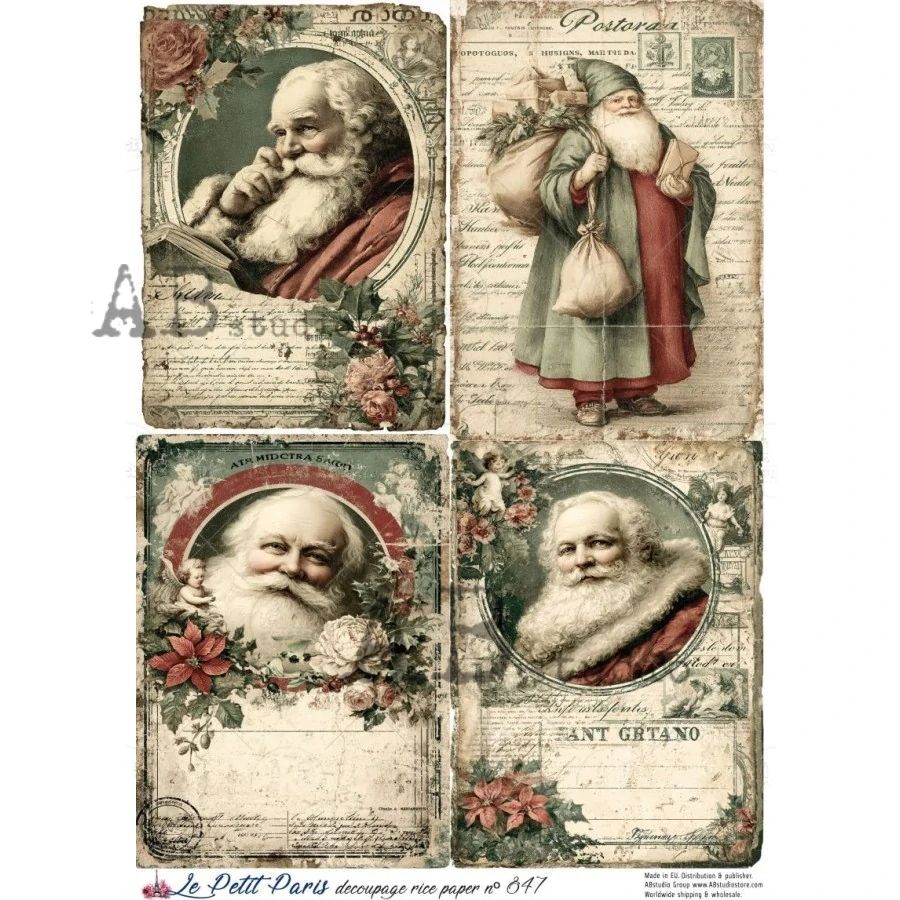 Ryžový papier na decoupage L847