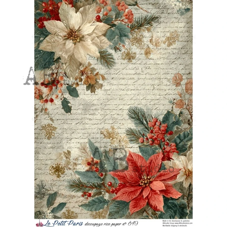 Ryžový papier na decoupage L849