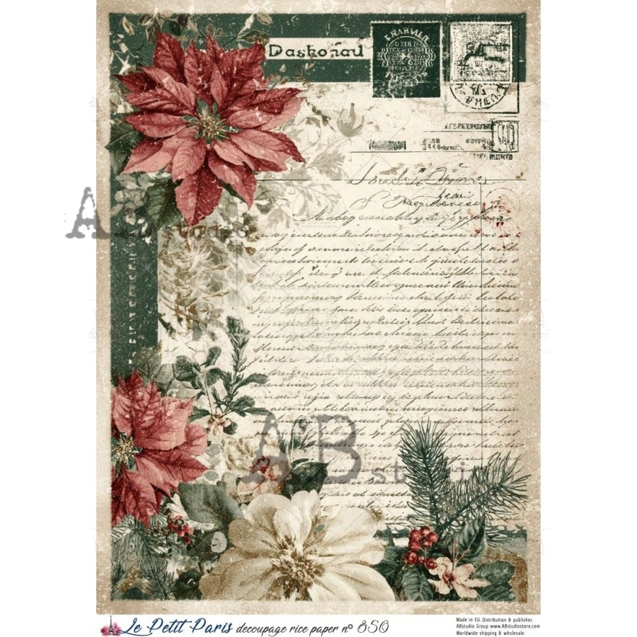 Ryžový papier na decoupage L850