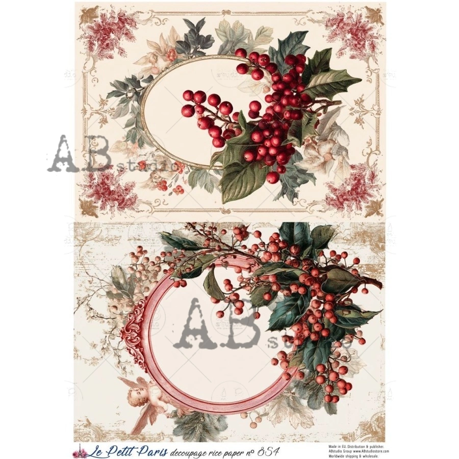 Ryžový papier na decoupage L854