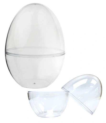 Priehladné akrylové stojace vajíčka, bez deliacieho panela, 15 cm, 5 ks