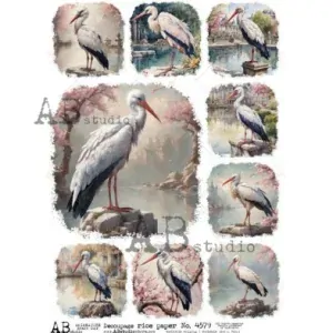 Ryžový papier na decoupage AB4579