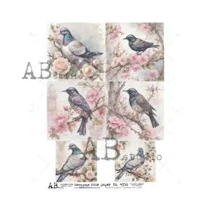 Ryžový papier na decoupage AB4558